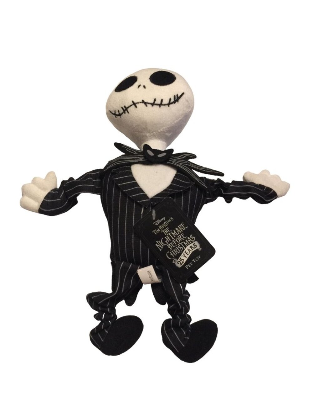 The Nightmare Before Christmas Jack Skellington 25 Years Dog Toy Squeaker